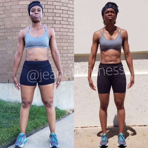 Transformational picture from Jeanetix Fitness in Richardson